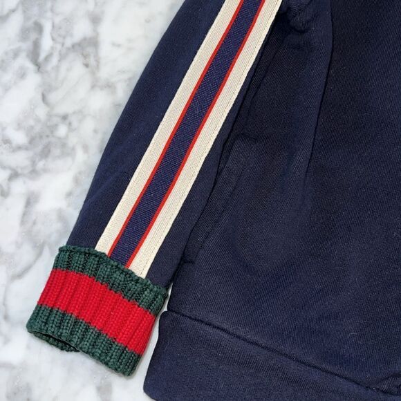 GUCCI BOYS LOGO ZIP UP SWEATSHIRT 5 - Picture 3 of 7